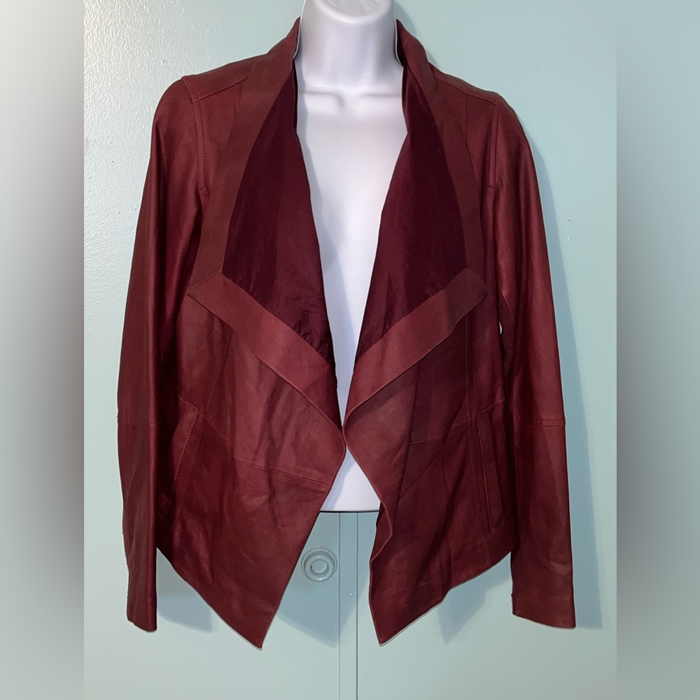 Vince Coat Size XS Goat‎ Leather Cotton Acetate